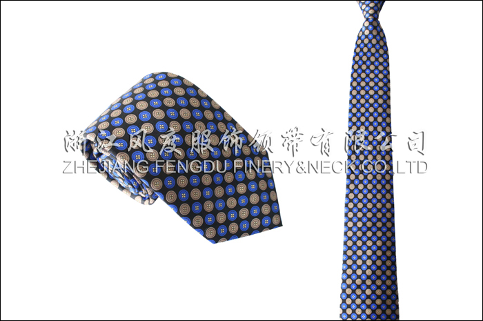 印花真絲商務領帶