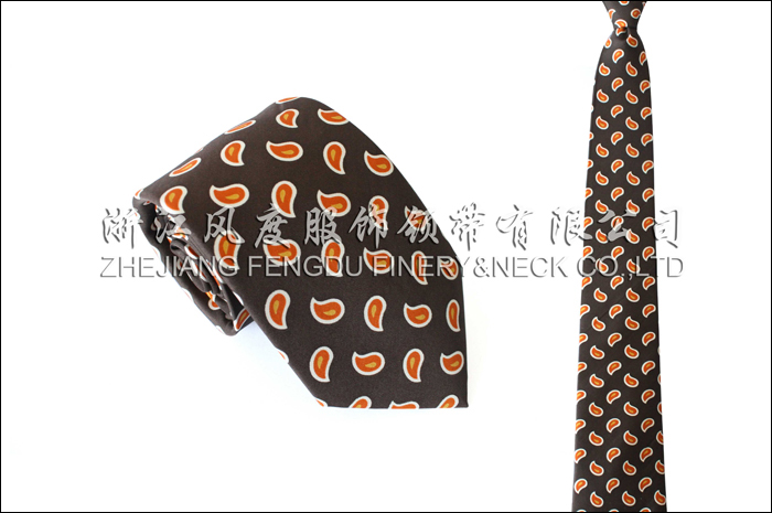 印花真絲商務領帶