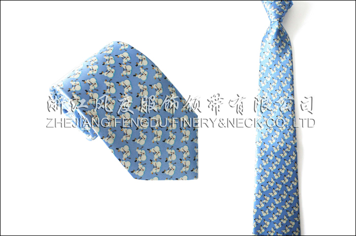 印花真絲商務領帶