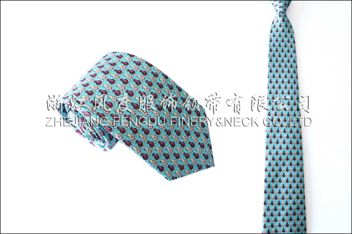 印花真絲商務領帶