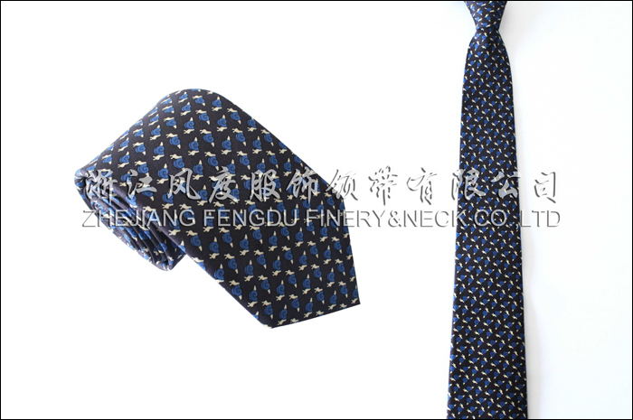 印花真絲商務領帶