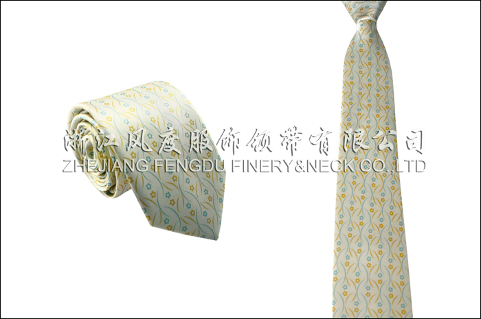 印花真絲商務領帶